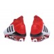 Chaussures adidas - Crampons Foot Adidas Predator 18+ FG Blanc Noir Rouge