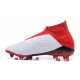 Chaussures adidas - Crampons Foot Adidas Predator 18+ FG Blanc Noir Rouge