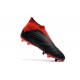 Chaussures adidas - Crampons Foot Adidas Predator 18+ FG Noir Rouge Blanc