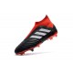 Chaussures adidas - Crampons Foot Adidas Predator 18+ FG Noir Rouge Blanc