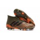 Chaussures adidas - Crampons Foot Adidas Predator 18+ FG Olive Noir Orange Vif