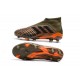 Chaussures adidas - Crampons Foot Adidas Predator 18+ FG Olive Noir Orange Vif