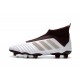 Chaussures adidas - Crampons Foot Adidas Predator 18+ FG Brun Blanc