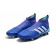 Chaussures adidas - Crampons Foot Adidas Predator 18+ FG Bleu Blanc