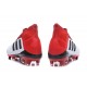 adidas Predator 18.1 FG - Chaussures de Football Adidas Blanc Noir Rouge