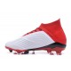 adidas Predator 18.1 FG - Chaussures de Football Adidas Blanc Noir Rouge