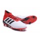 adidas Predator 18.1 FG - Chaussures de Football Adidas Blanc Noir Rouge