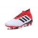 adidas Predator 18.1 FG - Chaussures de Football Adidas Blanc Noir Rouge