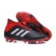 adidas Predator 18.1 FG - Chaussures de Football Adidas Noir Rouge Blanc