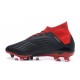 adidas Predator 18.1 FG - Chaussures de Football Adidas Noir Rouge Blanc