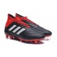 adidas Predator 18.1 FG - Chaussures de Football Adidas Noir Rouge Blanc