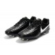 Nouveau Crampons foot Nike Tiempo Legend VII FG Noir Blanc