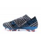 Chaussures Foot adidas - Adidas Nemeziz Messi 17.1 FG Gris Noir Bleu