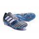 Chaussures Foot adidas - Adidas Nemeziz Messi 17.1 FG Gris Noir Bleu