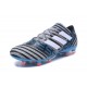 Chaussures Foot adidas - Adidas Nemeziz Messi 17.1 FG Gris Noir Bleu