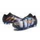 Chaussures Foot adidas - Adidas Nemeziz Messi 17.1 FG Messi Noir Or Bleu