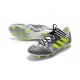 Chaussures Foot adidas - Adidas Nemeziz Messi 17.1 FG Blanc Jaune Noir