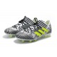 Chaussures Foot adidas - Adidas Nemeziz Messi 17.1 FG Blanc Jaune Noir