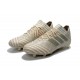 Chaussures Foot adidas - Adidas Nemeziz Messi 17.1 FG Blanc Or