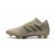 Chaussures Foot adidas - Adidas Nemeziz Messi 17.1 FG Blanc Or