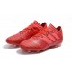 Chaussures Foot adidas - Adidas Nemeziz Messi 17.1 FG Rouge Rose