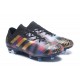 Crampons de Football Hommes - adidas Nemeziz 17+ 360 Agility FG Messi Noir Or Bleu