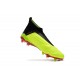 Chaussures adidas - Crampons Foot Adidas Predator 18+ FG Volt Noir Rouge