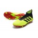 Chaussures adidas - Crampons Foot Adidas Predator 18+ FG Volt Noir Rouge