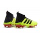 Chaussures adidas - Crampons Foot Adidas Predator 18+ FG Volt Noir Rouge