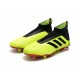 Chaussures adidas - Crampons Foot Adidas Predator 18+ FG Volt Noir Rouge