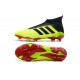 Chaussures adidas - Crampons Foot Adidas Predator 18+ FG Volt Noir Rouge