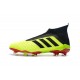 Chaussures adidas - Crampons Foot Adidas Predator 18+ FG Volt Noir Rouge