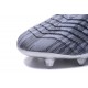 Chaussures adidas - Crampons Foot Adidas Predator 18+ FG Pogba Gris Rouge