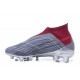 Chaussures adidas - Crampons Foot Adidas Predator 18+ FG Pogba Gris Rouge