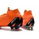 Nouvelles Chaussures de football Nike Mercurial Superfly VI 360 Elite FG Orange Noir Volt