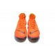 Nouvelles Chaussures de football Nike Mercurial Superfly VI 360 Elite FG Orange Noir Volt