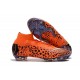 Nouvelles Chaussures de football Nike Mercurial Superfly VI 360 Elite FG CR7 Noir Orange Blanc