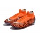 Nouvelles Chaussures de football Nike Mercurial Superfly VI 360 Elite FG CR7 Noir Orange Blanc