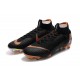 Nouvelles Chaussures de football Nike Mercurial Superfly VI 360 Elite FG Noir Orange Total Blanc