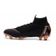 Nouvelles Chaussures de football Nike Mercurial Superfly VI 360 Elite FG Noir Orange Total Blanc