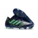 Chaussures Foot adidas - Adidas Nemeziz Messi 17.1 FG Encre Vert Noir