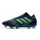 Chaussures Foot adidas - Adidas Nemeziz Messi 17.1 FG Encre Vert Noir