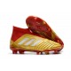 Chaussures adidas - Crampons Foot Adidas Predator 18+ FG Or Rouge Blanc