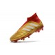 Chaussures adidas - Crampons Foot Adidas Predator 18+ FG Or Rouge Blanc