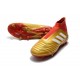 Chaussures adidas - Crampons Foot Adidas Predator 18+ FG Or Rouge Blanc