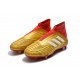 Chaussures adidas - Crampons Foot Adidas Predator 18+ FG Or Rouge Blanc