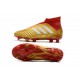 Chaussures adidas - Crampons Foot Adidas Predator 18+ FG Or Rouge Blanc