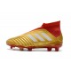 Chaussures adidas - Crampons Foot Adidas Predator 18+ FG Or Rouge Blanc