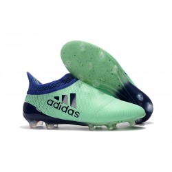 Nouvelle Crampons de Football adidas X 17+ Purespeed FG Vert Aero Encre Vert