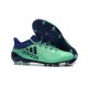 Nouveau Crampons de Football - Adidas X 17.1 FG Vert Aero Encre Vert